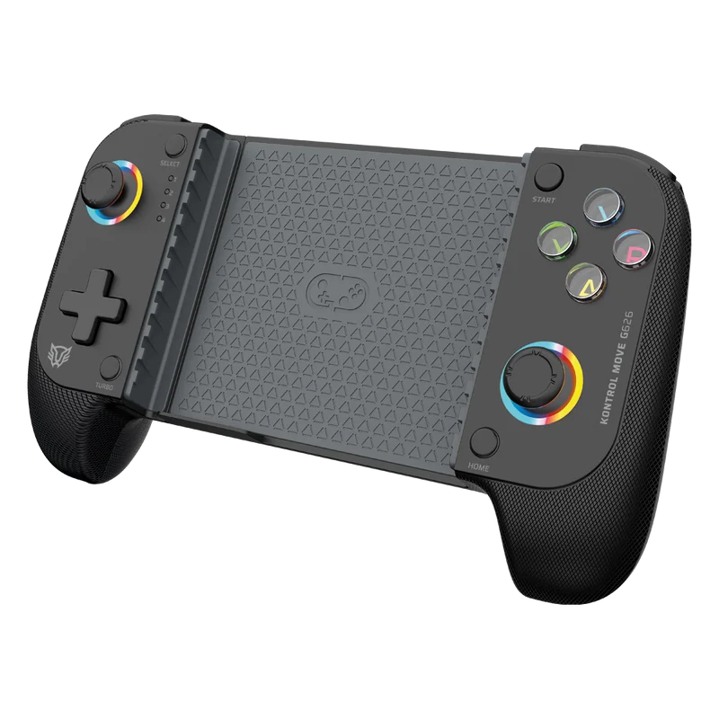 Gamepad Gamer Balam Rush Kontrol Move G626 / Game Pad Control / Inalambrico - Bt 5.0 / P- Celular / Android - Ios / Rgb / Recargable / Turbo - Vibracion Dual / Joystick Anti Drift / Negro / Br-940474