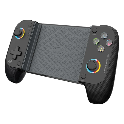 Gamepad Gamer Balam Rush Kontrol Move G626 / Game Pad Control / Inalambrico - Bt 5.0 / P- Celular / Android - Ios / Rgb / Recargable / Turbo - Vibracion Dual / Joystick Anti Drift / Negro / Br-940474