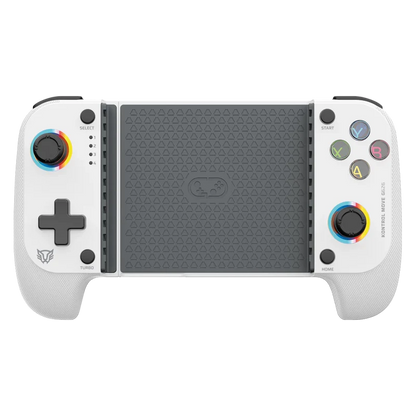 Gamepad Gamer Balam Rush Kontrol Move G626 / Game Pad Control / Inalambrico -bt 5.0 / P- Celular / Android - Ios / Rgb / Recargable / Turbo - Vibracion Dual / Joystick Anti Drift / Blanco / Br-940481