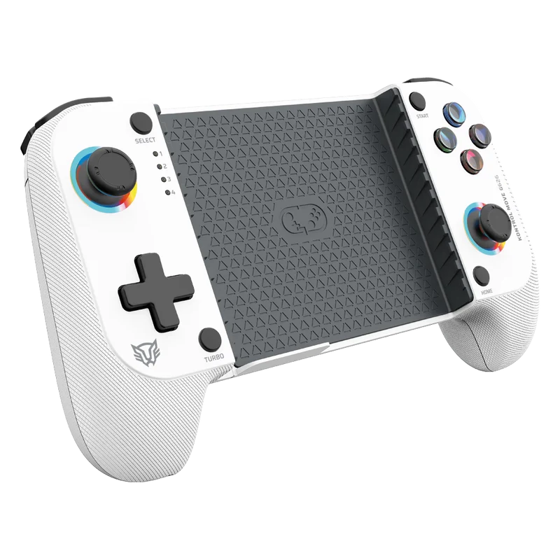 Gamepad Gamer Balam Rush Kontrol Move G626 / Game Pad Control / Inalambrico -bt 5.0 / P- Celular / Android - Ios / Rgb / Recargable / Turbo - Vibracion Dual / Joystick Anti Drift / Blanco / Br-940481