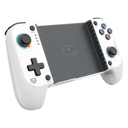 Gamepad Gamer Balam Rush Kontrol Move G626 / Game Pad Control / Inalambrico -bt 5.0 / P- Celular / Android - Ios / Rgb / Recargable / Turbo - Vibracion Dual / Joystick Anti Drift / Blanco / Br-940481