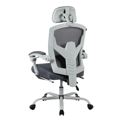 Silla Gamer Balam Rush Bolt Nou G / Hasta 130 Kg / Inclinacion 140 Grados / Piston Clase 3 / Reposapies Acojinado / Cojin Cervical / Cabecera Adaptable / Gris / Br-940559