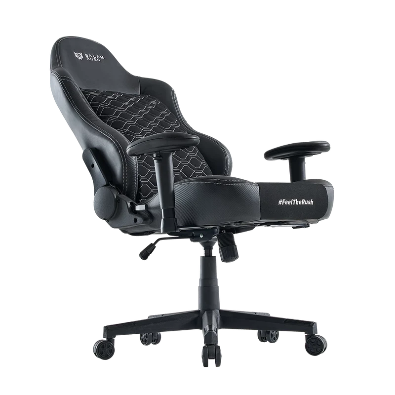 Silla Gamer Balam Rush Thunder Euphoria / Max 150 Kg / Inclinacion 160° / Piston Clase 4 / Reposabrazos 2d / Cojin Cervical / Mecanismo De Mariposa / Negro / Br-940580