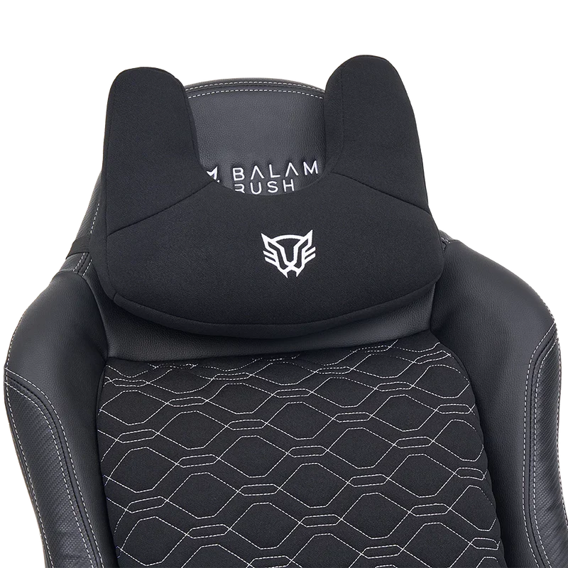 Silla Gamer Balam Rush Thunder Euphoria / Max 150 Kg / Inclinacion 160° / Piston Clase 4 / Reposabrazos 2d / Cojin Cervical / Mecanismo De Mariposa / Negro / Br-940580