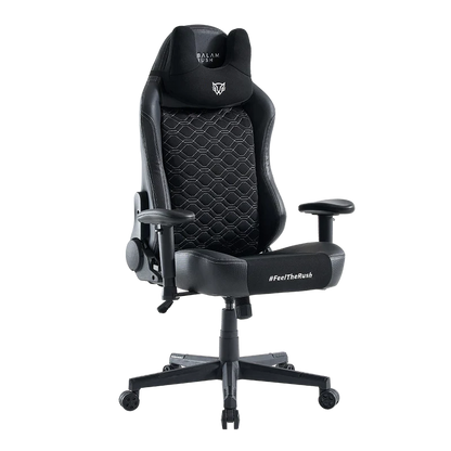 Silla Gamer Balam Rush Thunder Euphoria / Max 150 Kg / Inclinacion 160° / Piston Clase 4 / Reposabrazos 2d / Cojin Cervical / Mecanismo De Mariposa / Negro / Br-940580