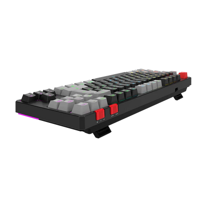 Teclado Gamer Balam Rush Level Pro Gk990 / Inalambrico Dual / Usb C - Dongle Usb - Bt 5.0 / 5 Dispositivos / Rgb / 88 Teclas / EspaÑol / Win- Mac - Android / Mecanico / Multimedia / Negro / Br-940672