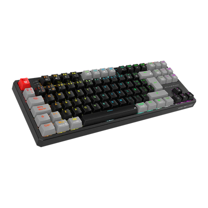Teclado Gamer Balam Rush Level Pro Gk990 / Inalambrico Dual / Usb C - Dongle Usb - Bt 5.0 / 5 Dispositivos / Rgb / 88 Teclas / EspaÑol / Win- Mac - Android / Mecanico / Multimedia / Negro / Br-940672