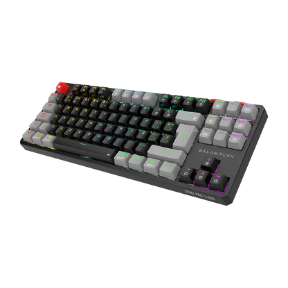 Teclado Gamer Balam Rush Level Pro Gk990 / Inalambrico Dual / Usb C - Dongle Usb - Bt 5.0 / 5 Dispositivos / Rgb / 88 Teclas / EspaÑol / Win- Mac - Android / Mecanico / Multimedia / Negro / Br-940672