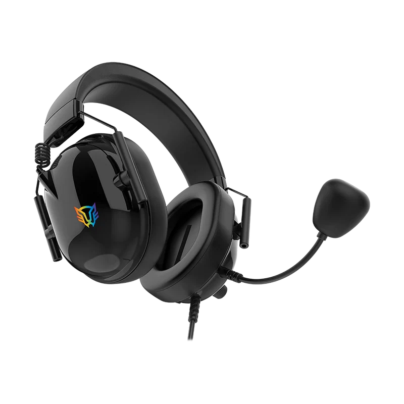 Audifonos Gamer Balam Rush Aviator Level Ha757 / Diadema Alambrica / Pc - Disp Moviles - Consolas / Sonido Estereo / Microfono Omnidireccional / Rgb Personalizable / Negro / Br-941167