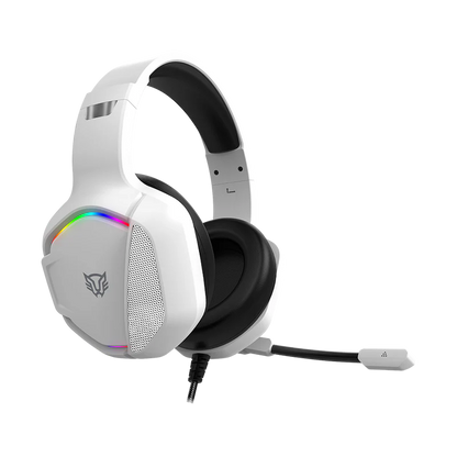 Audifonos Gamer Orphix Ii Hs699 / Alambricos / Diadema / Aux 3.5 Mm - Usb / Pc - Dispositivos Moviles -consolas / Altavoces 50 Mm / Iluminacion Rgb / Microfono Omnidireccional / Blanco / Br-941198