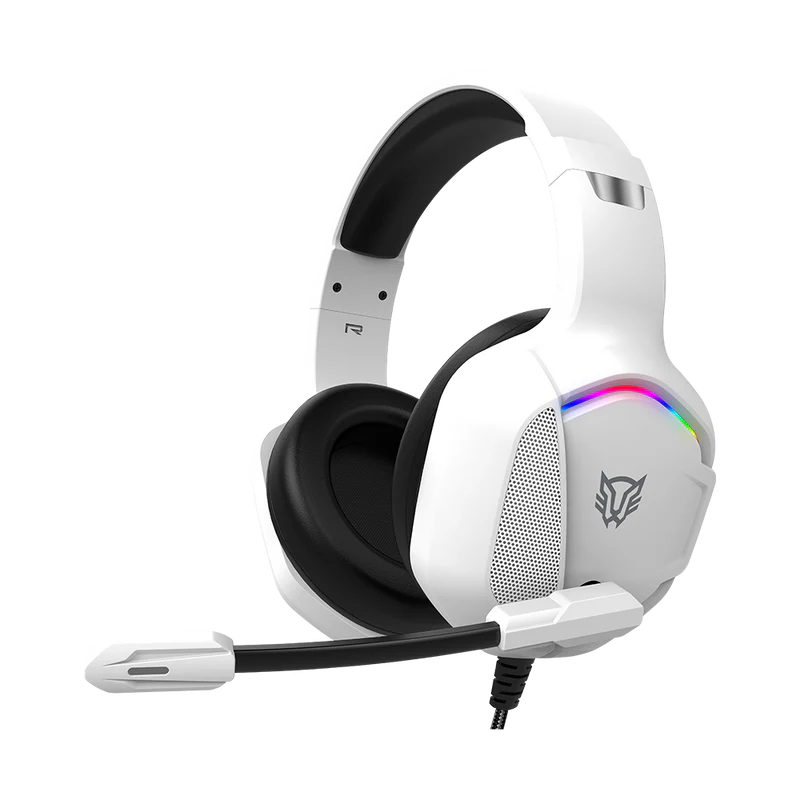 Audifonos Gamer Orphix Ii Hs699 / Alambricos / Diadema / Aux 3.5 Mm - Usb / Pc - Dispositivos Moviles -consolas / Altavoces 50 Mm / Iluminacion Rgb / Microfono Omnidireccional / Blanco / Br-941198