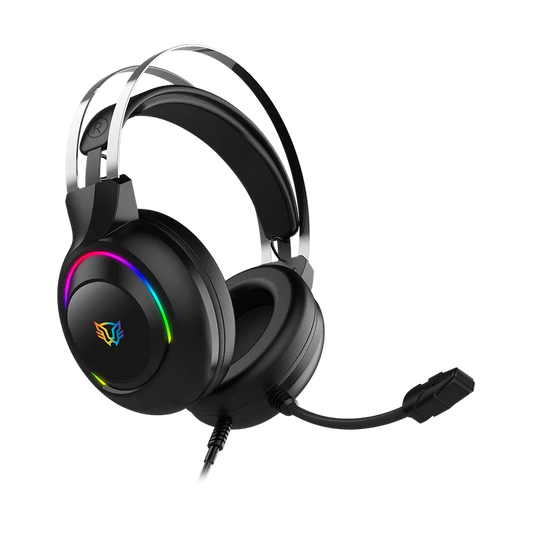 Audifonos Gamer Balam Rush Hesix Ii Hs688 / Alambricos / Almohadillas De Cuero Proteico / Aux 3.5 Mm - Usb / Pc, Dispositivos Moviles, Consolas / Microfono Omnidireccional / Rgb / Negro / Br-941204