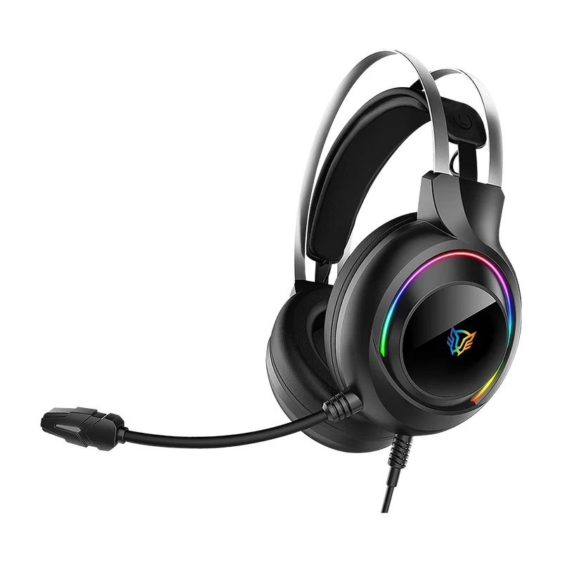 Audifonos Gamer Balam Rush Hesix Ii Hs688 / Alambricos / Almohadillas De Cuero Proteico / Aux 3.5 Mm - Usb / Pc, Dispositivos Moviles, Consolas / Microfono Omnidireccional / Rgb / Negro / Br-941204