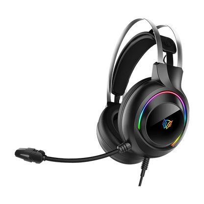 Audifonos Gamer Balam Rush Hesix Ii Hs688 / Alambricos / Almohadillas De Cuero Proteico / Aux 3.5 Mm - Usb / Pc, Dispositivos Moviles, Consolas / Microfono Omnidireccional / Rgb / Negro / Br-941204