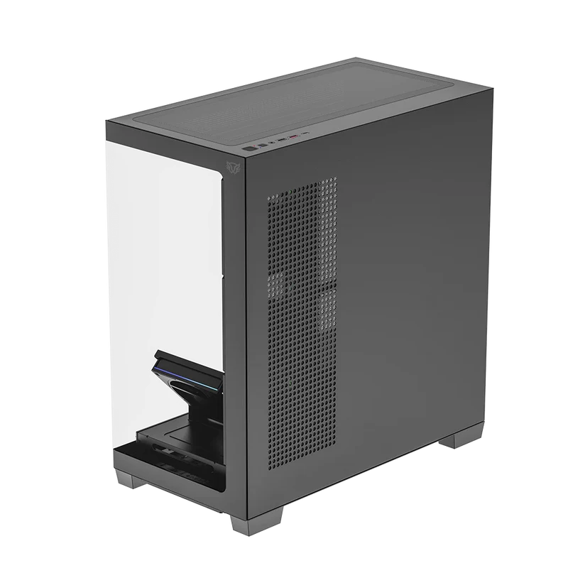 Gabinete Gamer Balam Rush Tank Polar 7900 / Media Torre / Atx - M-atx - Itx / Ventiladores Incluidos / Cristal Templado / Soporte Para Enfriamiento Liquido / Iluminacion Argb / Negro / Br-941471