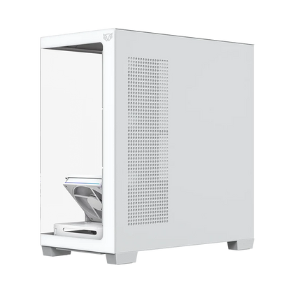 Gabinete Gamer Balam Rush Tank Polar 7900 / Media Torre / Atx - M-atx - Itx / Ventiladores Incluidos / Cristal Templado / Soporte Para Enfriamiento Liquido / Iluminacion Argb / Blanco / Br-941488