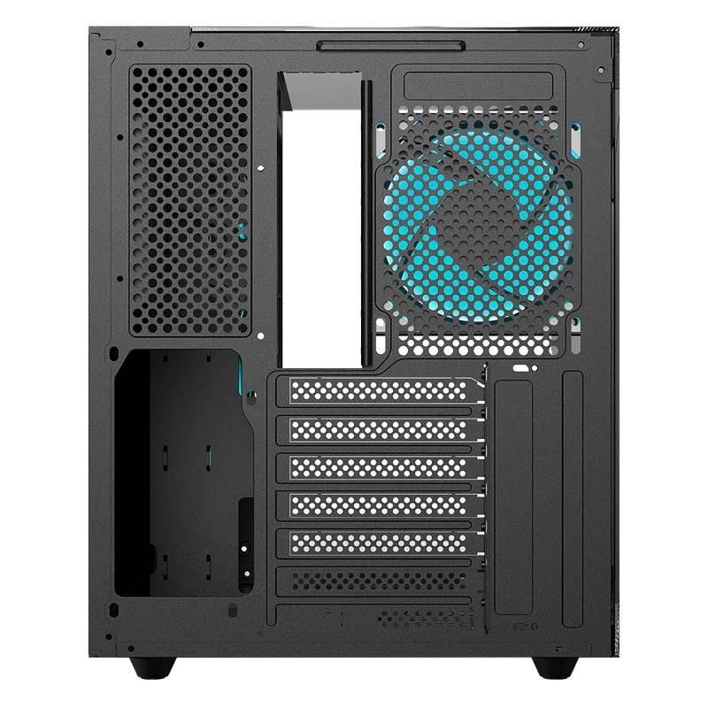 Gabinete Gamer Balam Rush Tank Majestic 6600 / Media Torre / Atx - Micro Atx - Itx / Ventiladores Argb / Cristal Templado / Soporte P/ Tarjeta Grafica 330 Mm / Dual Chamber / Negro / Br-941525