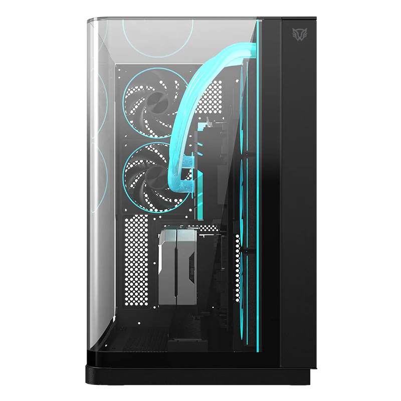 Gabinete Gamer Balam Rush Tank Expert Curve 7800 / Media Torre / Atx/micro Atx- Mini Itx / Ventiladores Argb Y Tiras Led / Panel Curvo De Cristal Templado / Negro / Br-941556