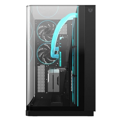 Gabinete Gamer Balam Rush Tank Expert Curve 7800 / Media Torre / Atx/micro Atx- Mini Itx / Ventiladores Argb Y Tiras Led / Panel Curvo De Cristal Templado / Negro / Br-941556