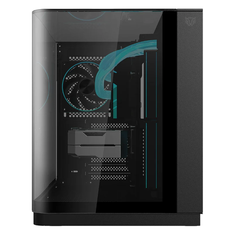 Gabinete Gamer Balam Rush Tank Expert Curve 6800 / Media Torre / Atx - Micro Atx - Itx / Ventiladores Argb Incluye 3x 120 Mm / Panel Curvo De Cristal Templado / Negro /br-941570
