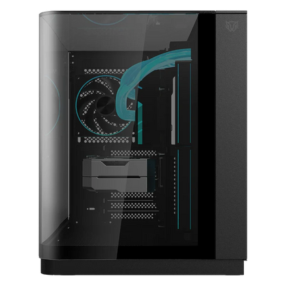 Gabinete Gamer Balam Rush Tank Expert Curve 6800 / Media Torre / Atx - Micro Atx - Itx / Ventiladores Argb Incluye 3x 120 Mm / Panel Curvo De Cristal Templado / Negro /br-941570