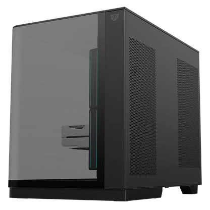 Gabinete Gamer Balam Rush Tank Expert Curve 6800 / Media Torre / Atx - Micro Atx - Itx / Ventiladores Argb Incluye 3x 120 Mm / Panel Curvo De Cristal Templado / Negro /br-941570