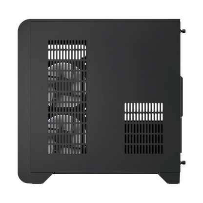 Gabinete Gamer Balam Rush Tank Expert Curve 6400 / Mini Torre / Matx - Itx / Ventilador Argb X3 / Max Gpu 350 Mm / Panel De Cristal - Filtro De Polvo / Pantalla Digital / Negro / Br-941617