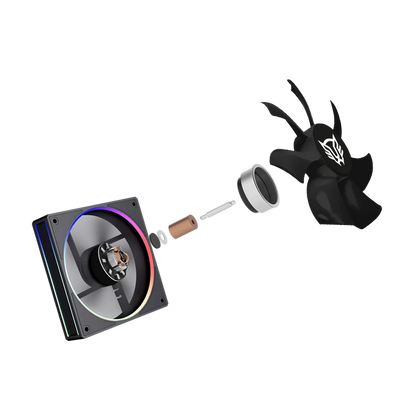 Enfriamiento De Aire Gamer Balam Rush Heliux Pro Hex50 / Disipador / Tdp 220 W / Compatibilidad Universal Amd - Intel / Argb Personalizable / 4 Pipas / Ventilador 120 Mm / Negro / Br-942041