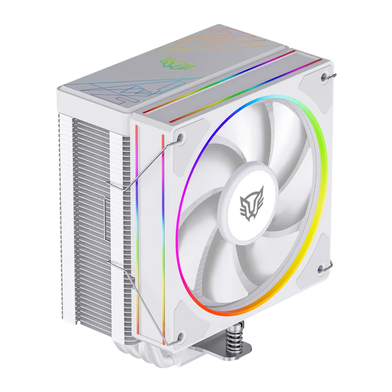 Enfriamiento De Aire Gamer Balam Rush Heliux Pro Hex50 / Disipador / Tdp 220 W / Compatibilidad Universal Amd - Intel / Argb Personalizable / 4 Pipas / Ventilador 120 Mm / Blanco / Br-942058