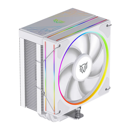 Enfriamiento De Aire Gamer Balam Rush Heliux Pro Hex50 / Disipador / Tdp 220 W / Compatibilidad Universal Amd - Intel / Argb Personalizable / 4 Pipas / Ventilador 120 Mm / Blanco / Br-942058