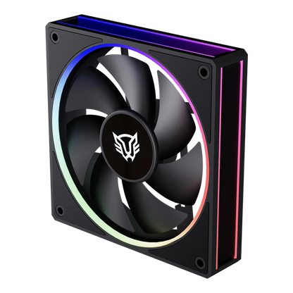 Kit 3 Ventiladores Balam Rush Eolox Bora Exb85 / Potencia De Enfriamiento / Velocidad 1600 Rpm / Silencio Imbatible / Conexin Pwm Aura / Argb / Negro / Br-942126