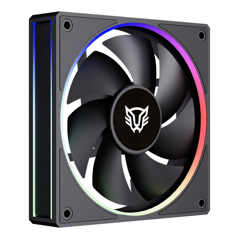 Kit 3 Ventiladores Balam Rush Eolox Bora Exb85 / Potencia De Enfriamiento / Velocidad 1600 Rpm / Silencio Imbatible / Conexin Pwm Aura / Argb / Negro / Br-942126