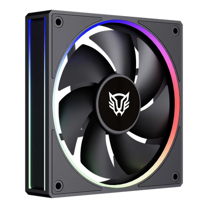 Kit 3 Ventiladores Balam Rush Eolox Bora Exb85 / Potencia De Enfriamiento / Velocidad 1600 Rpm / Silencio Imbatible / Conexin Pwm Aura / Argb / Negro / Br-942126