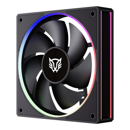 Kit 3 Ventiladores Balam Rush Eolox Bora Exb85 / Potencia De Enfriamiento / Velocidad 1600 Rpm / Silencio Imbatible / Conexin Pwm Aura / Argb / Negro / Br-942126