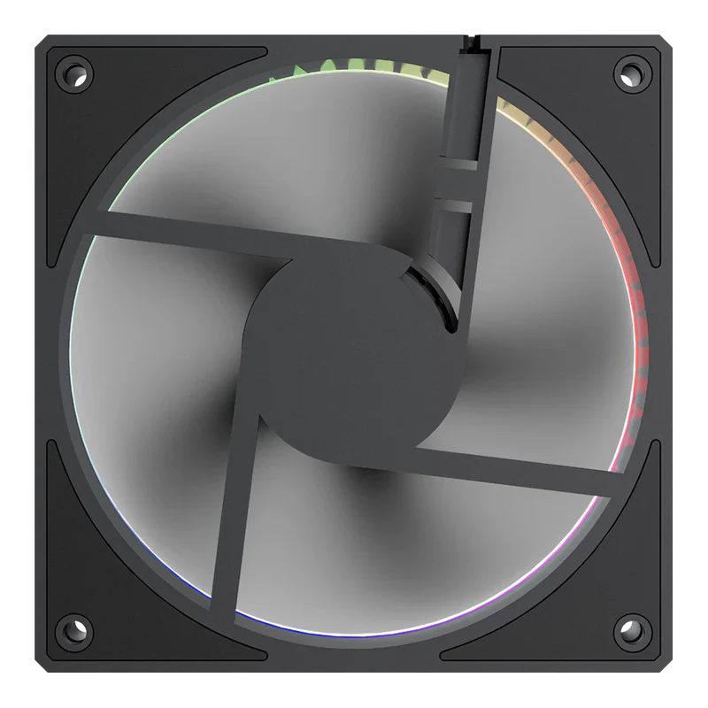 Kit 3 Ventiladores Balam Rush Eolox Bora Exb85 / Potencia De Enfriamiento / Velocidad 1600 Rpm / Silencio Imbatible / Conexin Pwm Aura / Argb / Negro / Br-942126