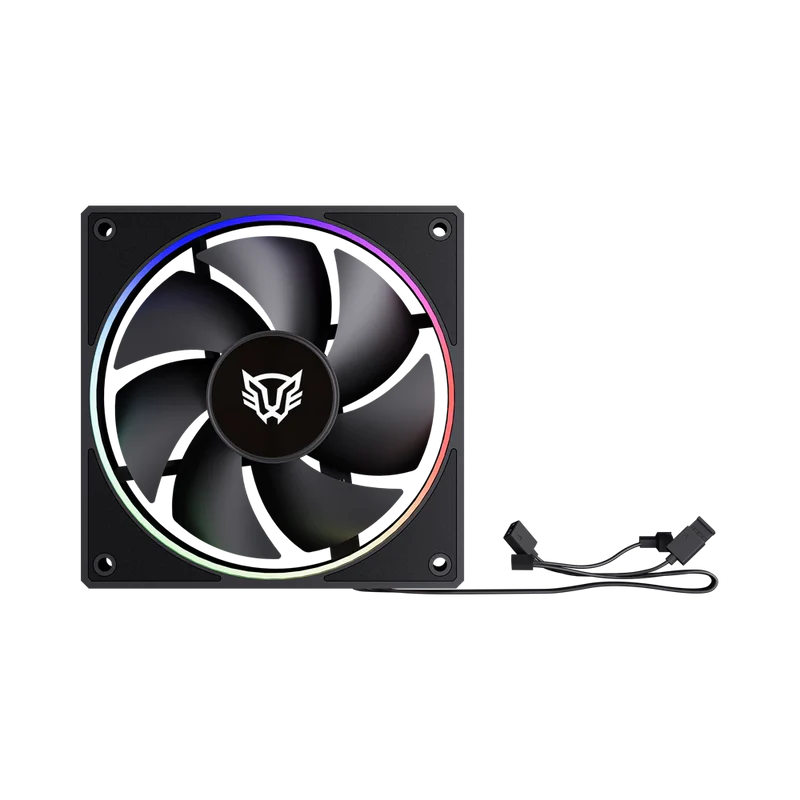 Kit 3 Ventiladores Balam Rush Eolox Bora Exb85 / Potencia De Enfriamiento / Velocidad 1600 Rpm / Silencio Imbatible / Conexin Pwm Aura / Argb / Negro / Br-942126