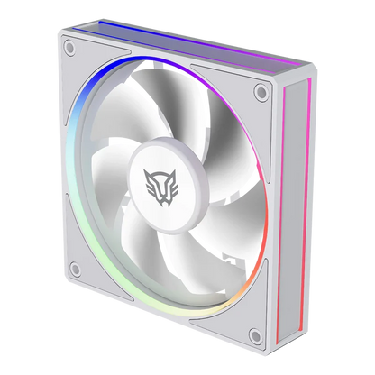 Kit 3 Ventiladores Balam Rush Eolox Bora Exb85 / Potencia De Enfriamiento / Velocidad 1600 Rpm / Silencio Imbatible / ConexiÓn Pwm + Aura  / Argb / Blanco / Br-942133