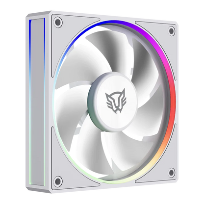 Kit 3 Ventiladores Balam Rush Eolox Bora Exb85 / Potencia De Enfriamiento / Velocidad 1600 Rpm / Silencio Imbatible / ConexiÓn Pwm + Aura  / Argb / Blanco / Br-942133