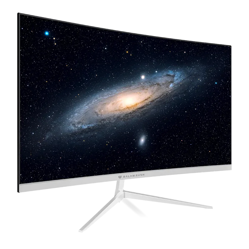 Monitor Gamer Balam Rush Andromeda Mag27y / Curvo / 27 Pulg / Va / Full Hd / 180 Hz / 1 Ms / R1800 / Vesa 100 / Rgb / Overclock 200 Hz / Freesync / Flicker Free / Low Blue Light / Blanco / Br-942997
