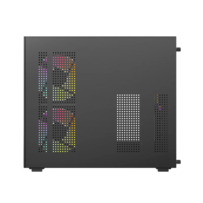 Gabinete Gamer Balam Rush Tank Glow Plus 3700 / Mini Torre / Micro-atx, Mini Itx / Incluye 3 Ventiladores Argb 120 Mm / Cristal Templado / Negro / Br-943864