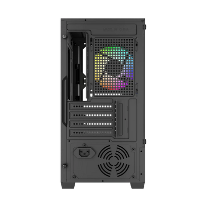 Gabinete Gamer Balam Rush Nitrox Edge Pro Crystal 4900c / Mini Torre / Micro-atx, Mini Itx / Incluye 3 Ventiladores Argb 120 Mm / Cristal Templado / Negro / Br-943888