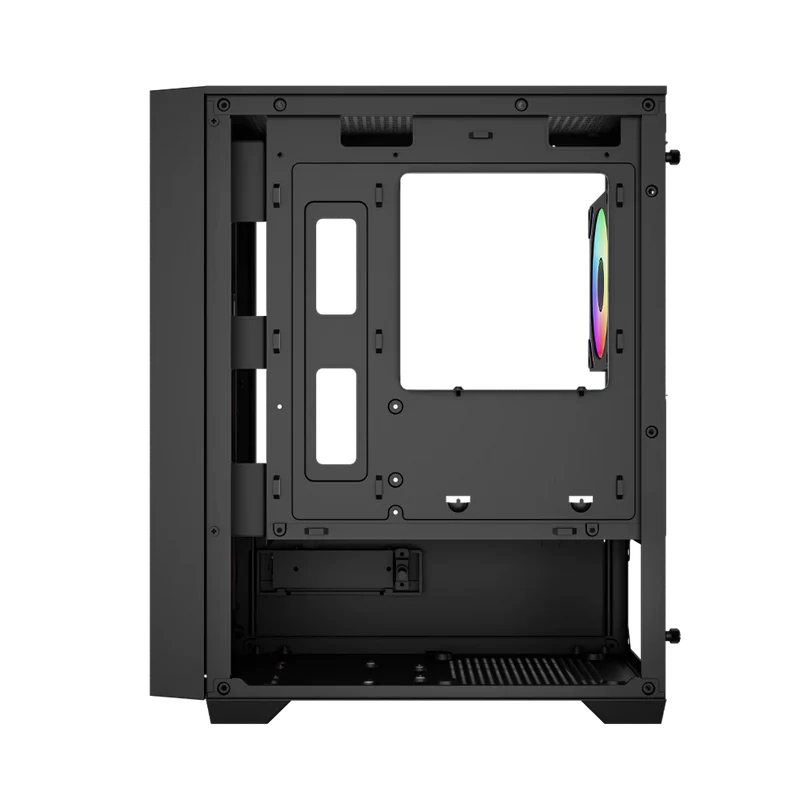 Gabinete Gamer Balam Rush Nitrox Edge Pro Crystal 4900c / Mini Torre / Micro-atx, Mini Itx / Incluye 3 Ventiladores Argb 120 Mm / Cristal Templado / Negro / Br-943888