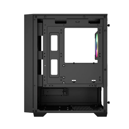 Gabinete Gamer Balam Rush Nitrox Edge Pro Crystal 4900c / Mini Torre / Micro-atx, Mini Itx / Incluye 3 Ventiladores Argb 120 Mm / Cristal Templado / Negro / Br-943888