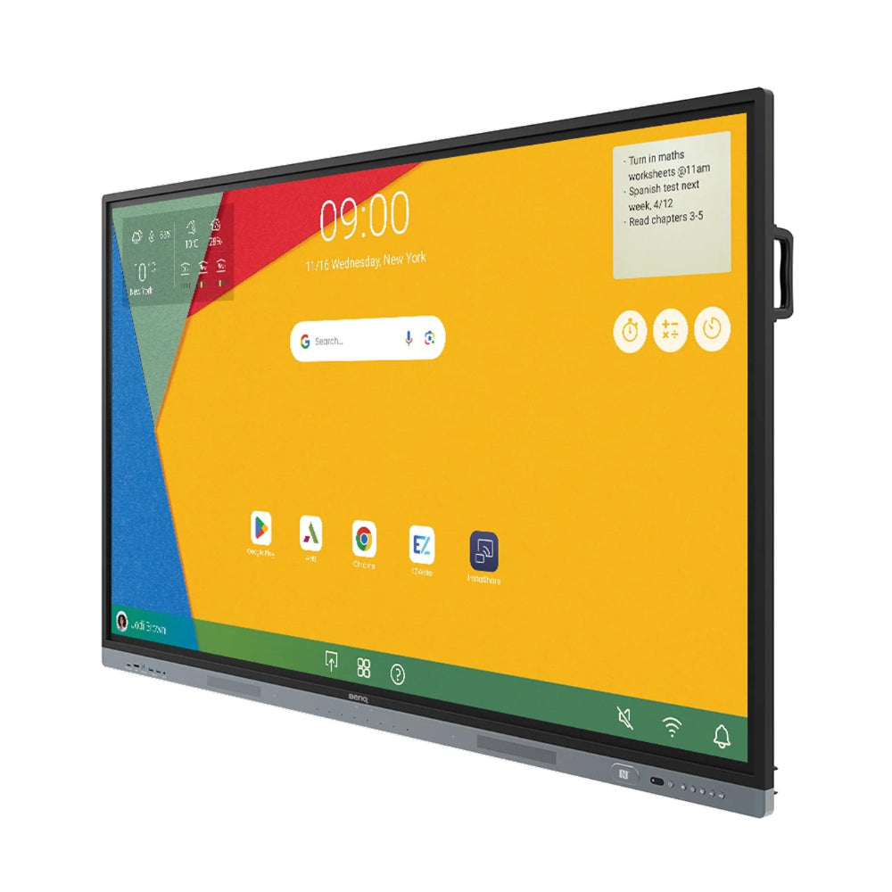 Monitor SeÑalizacion Digital Benq Rm7504 75 Uhd 4k 450nits Android 13.0 8gb Ram 32gb Rom 40 Puntos Tactiles 3 AÑos De Garantia
