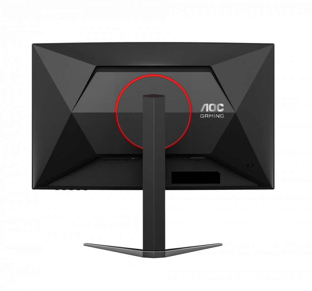 Monitor Gamer Curvo Aoc C27g4h2 /  Panel Va / 200 Hz / Tiempo De Respuesta 1 Ms / Amd Free Sync / Color Negro Y Rojo / Hdmi / Vga / Dp / Aspecto 16:9 / Resolucion 1920 X 1080 / Brillo 300 Cd/m2