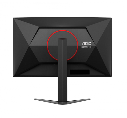 Monitor Gamer Curvo Aoc C27g4h2 /  Panel Va / 200 Hz / Tiempo De Respuesta 1 Ms / Amd Free Sync / Color Negro Y Rojo / Hdmi / Vga / Dp / Aspecto 16:9 / Resolucion 1920 X 1080 / Brillo 300 Cd/m2