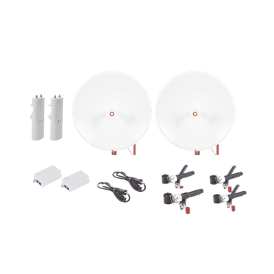 Kit Completo De Radio C5c Con Antena Txp4865d34dp De 34 Dbi, Frecuencia (4.9-6.5 Ghz), Para Hasta 65 Km, Poe, Cable De Alimentación Y Jumpers Incluidos