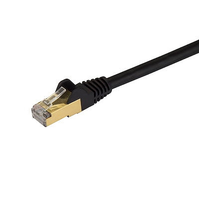 Cable De 2m Cat6a Ethernet Negro - Cable De Red 10gb Cat6a Snagless Blindado Rj45 Poe De 100w - 10gbe Con Certificacion Ul/tia - Startech.com Mod. C6aspat5bk