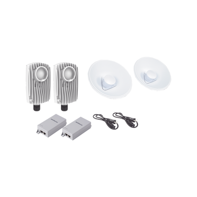 Kit De 2 Radios C6x Con 2 Antenas De (20 Dbi), Rango De Frecuencia Extendida (5.1 A 6.4 Ghz),  Incluye Inyector Poe, Cable De Alimentación Y 2 Fleximount-xl Para Alineación, Distancia De Hasta 3 Km