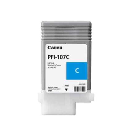 Tanque De Tinta Canon Pfi-107 C Cyan,compatible Pro-2000,pro-4000,pr0-6000,pro-4000s,pro-6000s,pro-2100,pro-4100,pr0-6100,pro-4100s,pro-6100s,capacidad 130 Ml